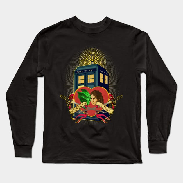 VASTRA AND JENNY LOVE Long Sleeve T-Shirt by KARMADESIGNER T-SHIRT SHOP